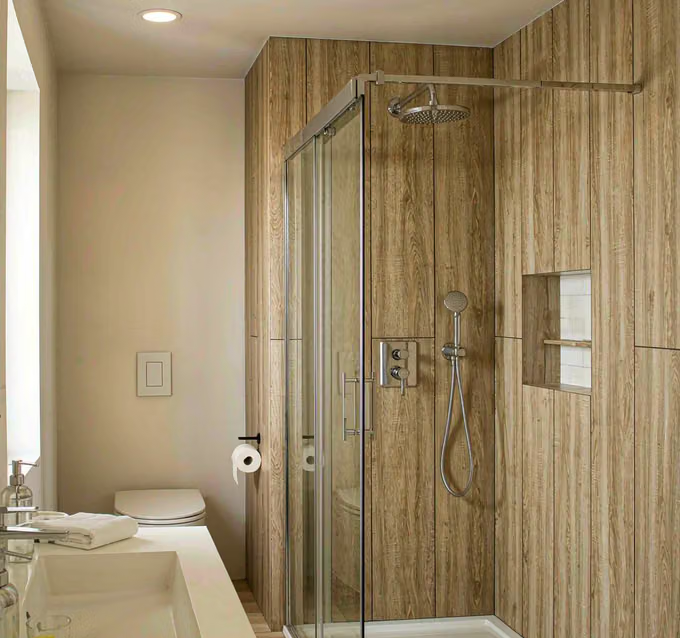 Decorative SPC wall panel application